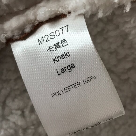 Women's  Faux Suede Open Front Sherpa Lined Wrap Jacket - Picture 6 of 8